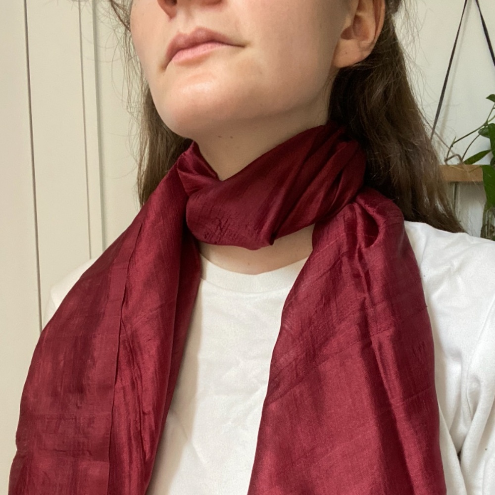 Red Silk Scarf